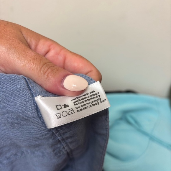 Three Dots Sherin Rolled Linen Pants - Picture 11 of 11